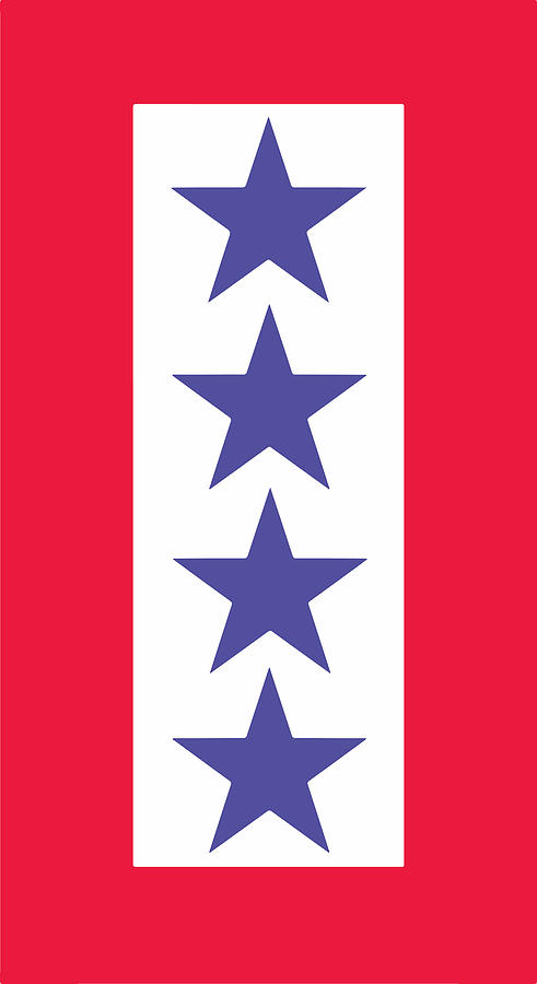 4 Blue Star Service Flag Banner Photograph by Keith Webber Jr - Pixels