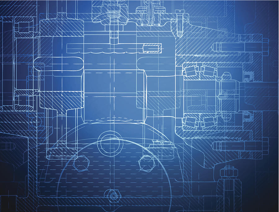 Blueprint of the reducing gear #4 Drawing by Traffic_analyzer