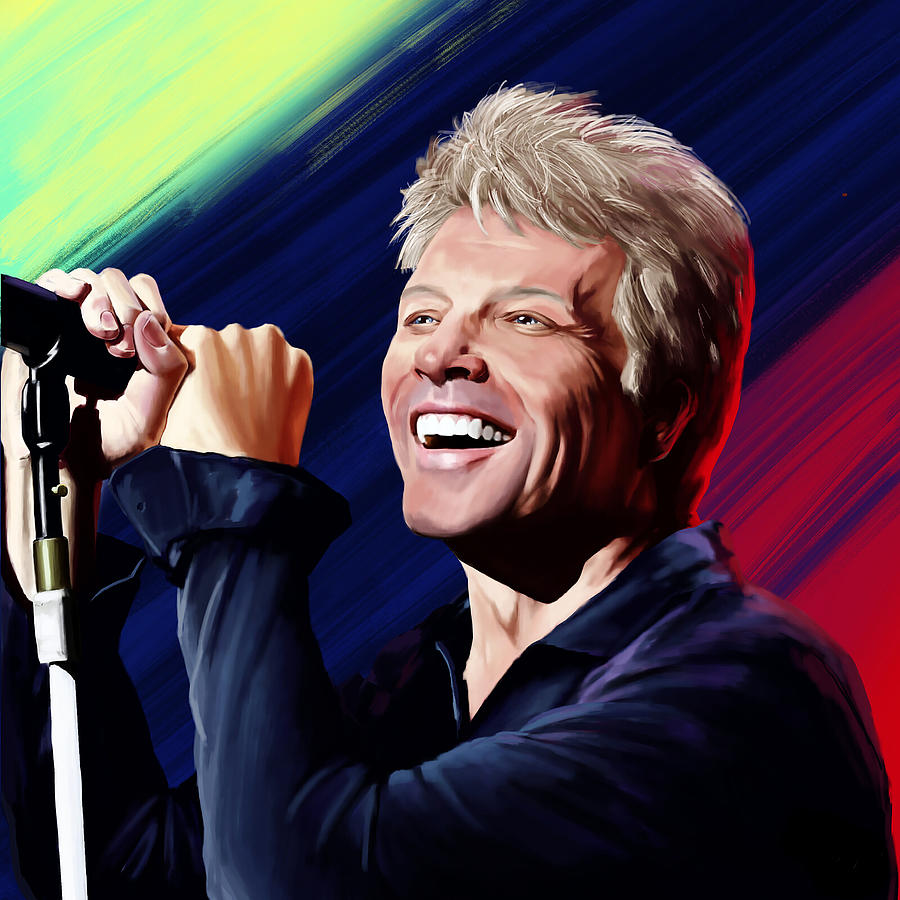 Bon Jovi Drawing by Miny Ilustration - Fine Art America