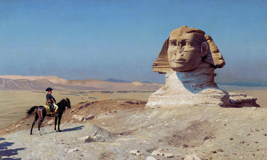 Jean Leon Gerome Painting - Bonaparte Before the Sphinx by Jean-Leon Gerome by Mango Art