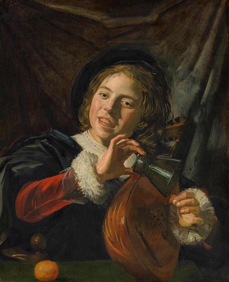 Music Painting - Boy With A Lute #4 by Mountain Dreams