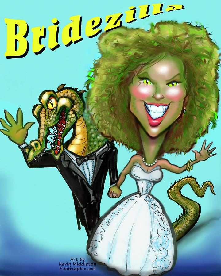 Bridezilla #4 Digital Art by Kevin Middleton