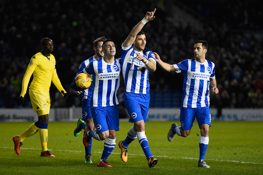 Brighton and Hove Albion v Leeds United - Sky Bet Championship #4 Photograph by Mike Hewitt