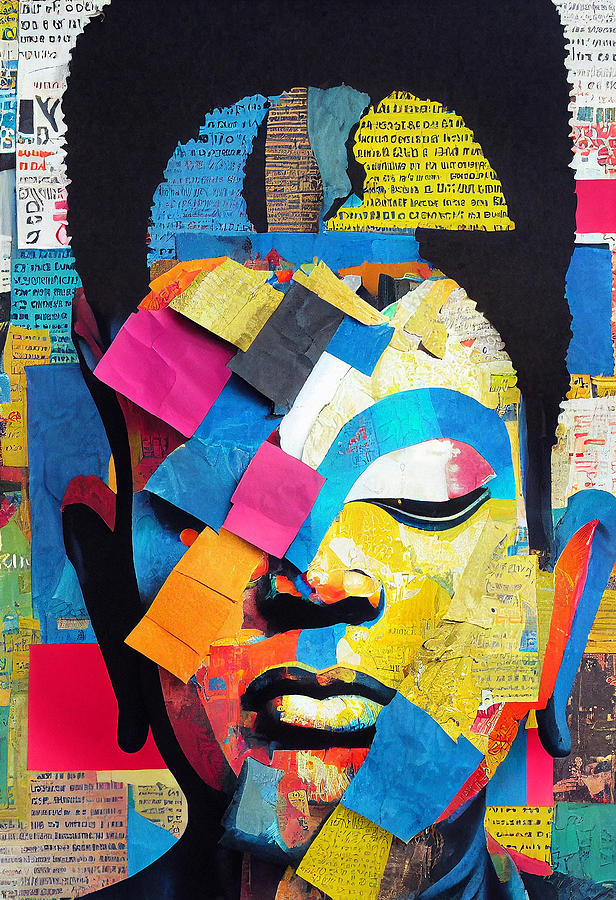 Buddha Mixed Media by Sampad Art - Fine Art America