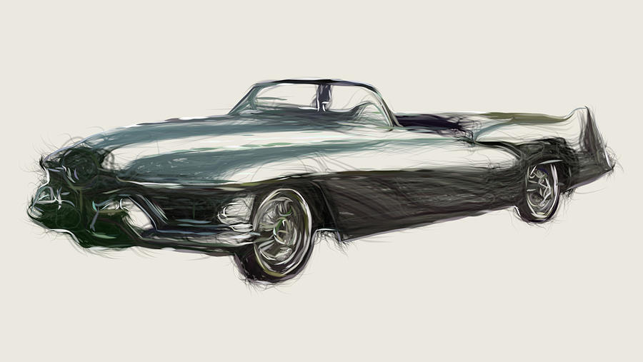 Buick LeSabre Concept Drawing #4 Digital Art by CarsToon Concept