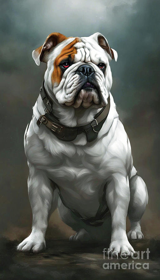 Bulldog Art #4 Digital Art by Ian Mitchell
