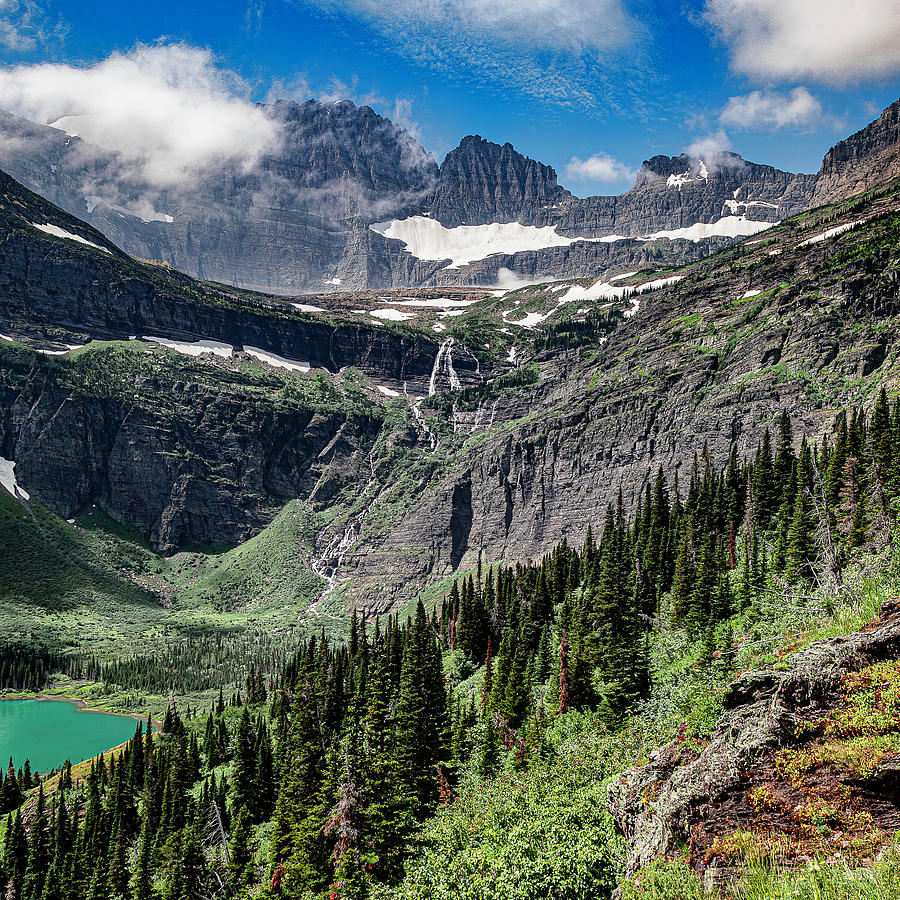 Bullhead Lake and Cirque with Waterfalls #4 Photograph by Bill Whitley ...