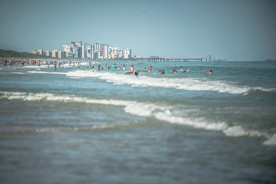 Busy With People Myrtle Beach On A Hot Summer Day #4 Photograph by Alex Grichenko