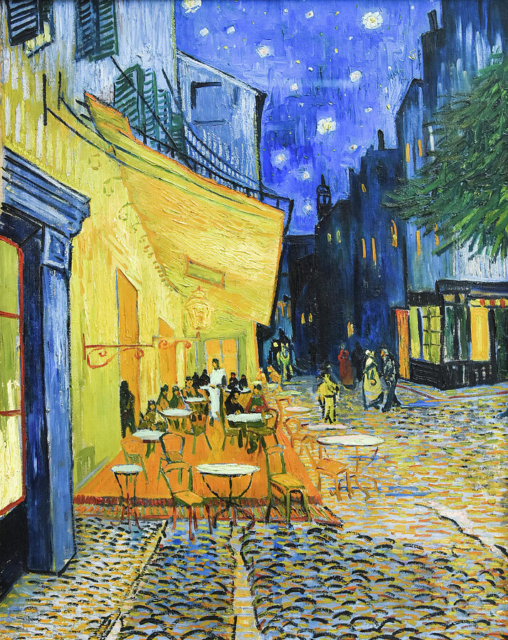 Cafe Terrace At Night By Vincent Van Gogh 1888 Painting By Van Gogh