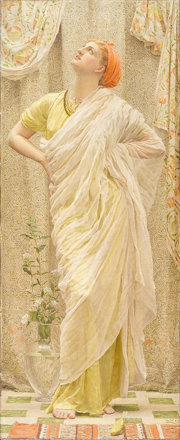 Canary Painting - Canaries by Albert Joseph Moore