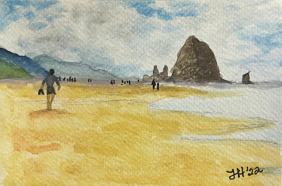 Cannon Beach #4 Painting by Jean Haynes