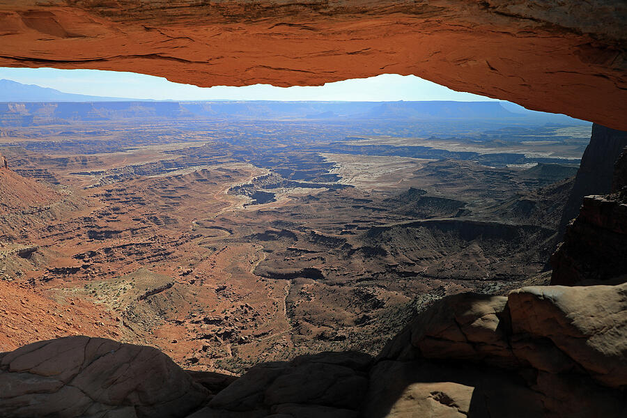 Canyonlands National Park - View from Mesa Arch #2 Photograph by Richard Krebs