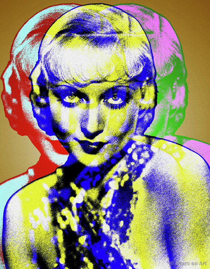 Carole Digital Art - Carole Lombard by Stars on Art Carole Digital Art - Carole Lombard by Stars on Art