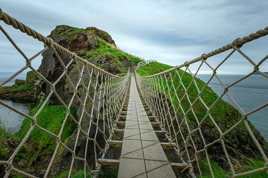 Carrick-a-Rede Rope Bridge - Northern Ireland #4 Photograph by Joana Kruse