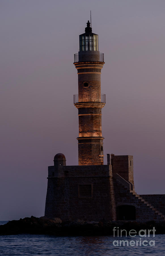 Chania Lighthouse #4 Photograph by Patrick Nowotny