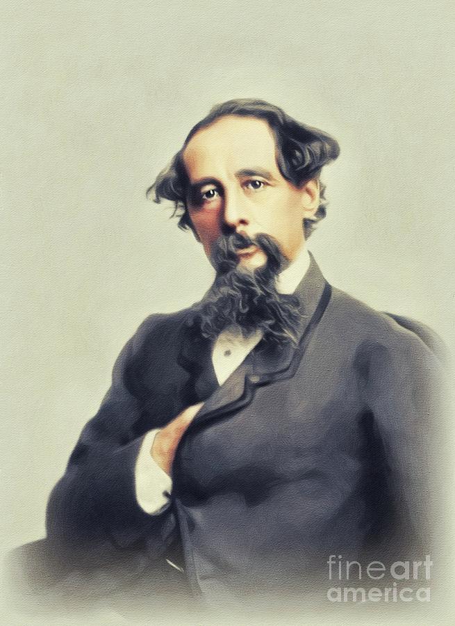 Charles Dickens, Literary Legend Painting