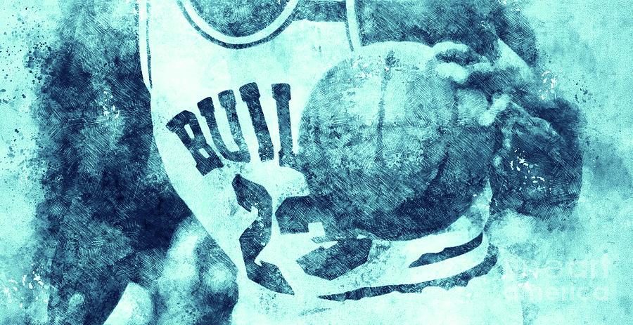 Chicago Bulls Player,Basketball Team,Sport Poster,Original Art