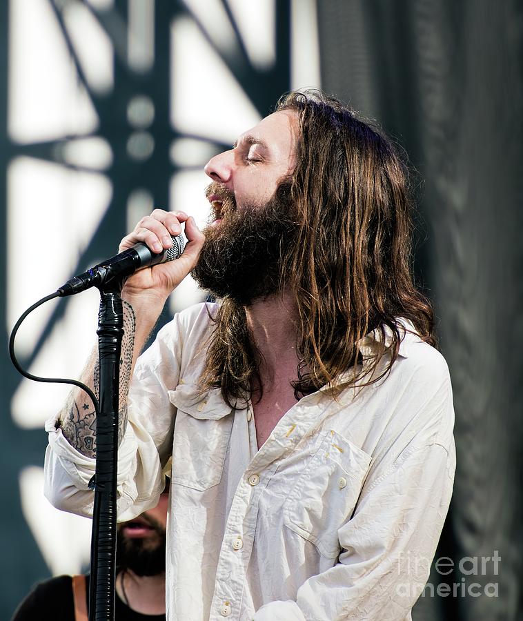 Music Photograph - Chris Robinson with The Black Crowes #4 by David Oppenheimer