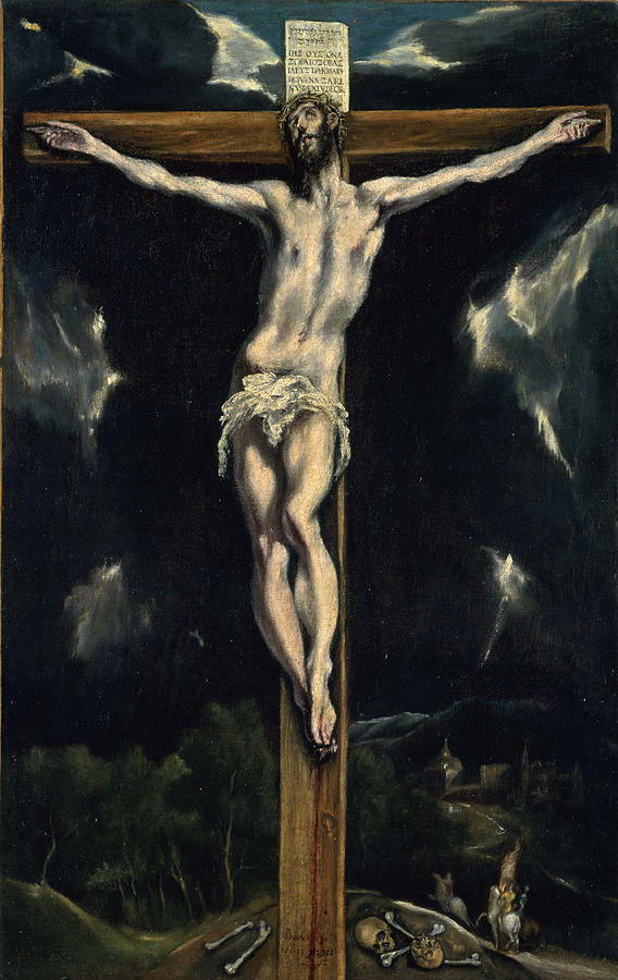 El Greco Painting - Christ on the Cross  #4 by El Greco
