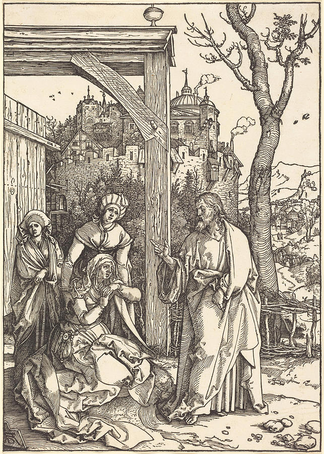 Christ Taking Leave From His Mother Drawing By Albrecht Durer Pixels