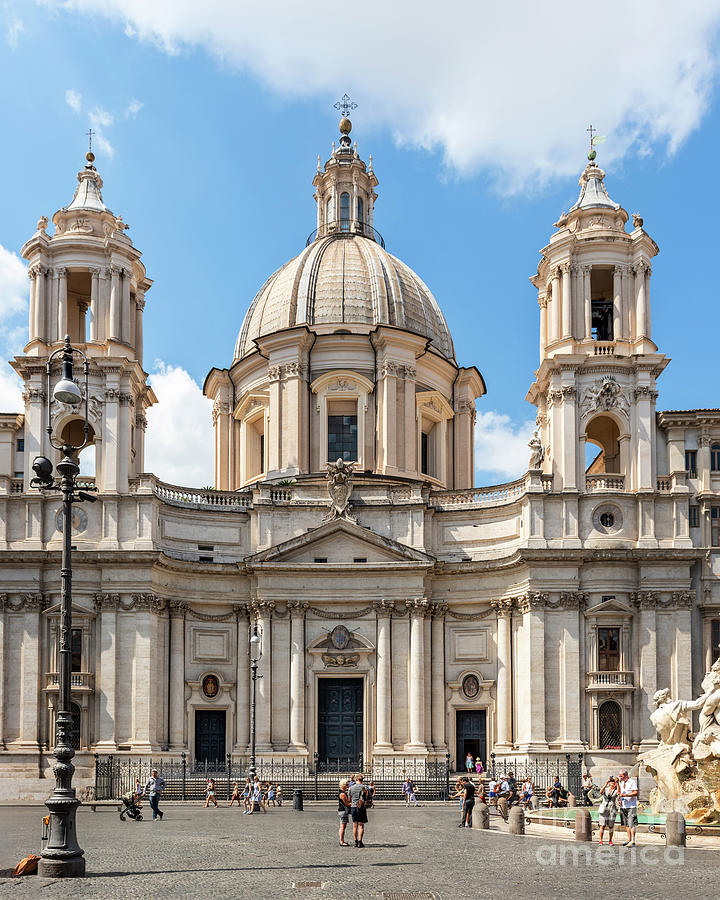 Church of Sant Agnese in Agone, Rome Italy Photograph by Marek ...