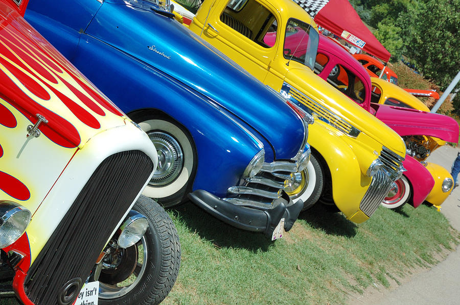 Classic American Automobiles on display at Frog Follies Car Show #4 Photograph by Purdue9394