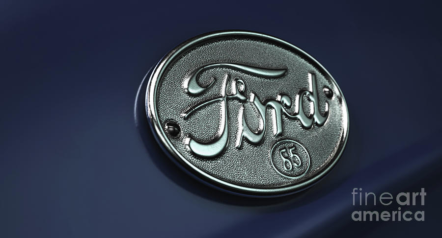 Classic Ford Emblem Digital Art by Allan Swart - Fine Art America