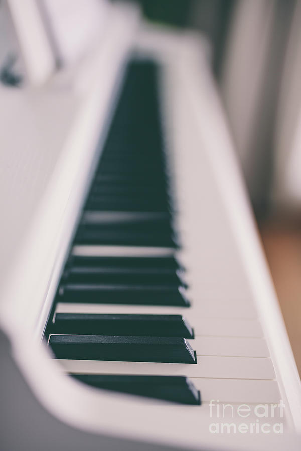 Classic white piano keyboard #4 Photograph by Michal Bednarek