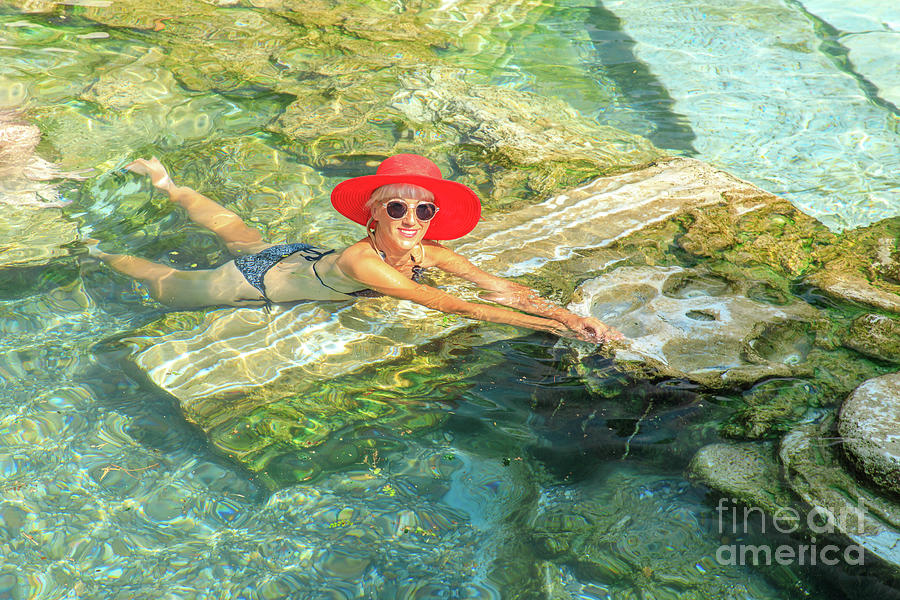 Cleopatra Pools of Hierapolis in Turkey #4 Digital Art by Benny Marty