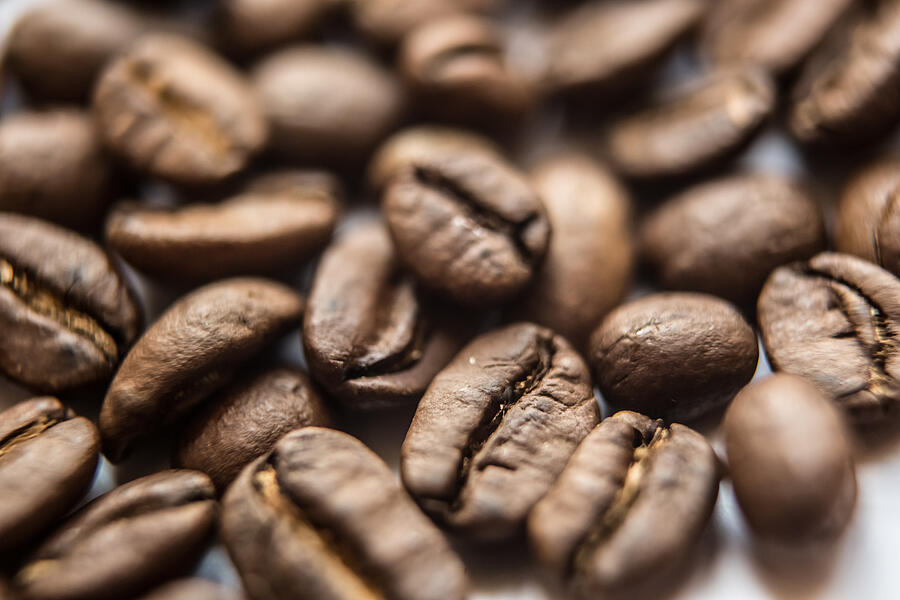 Closeup Of Brown Coffee Background #4 Photograph by Sarymsakov