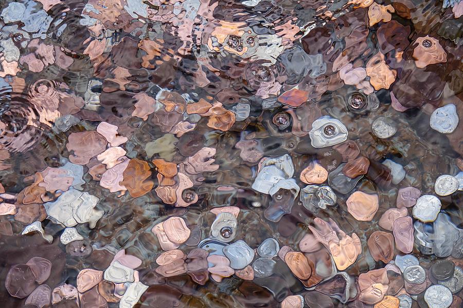 Coins in a Wishing Well #4 Photograph by Patricia Marroquin
