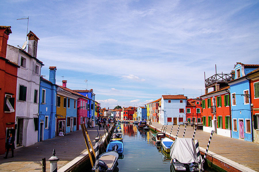 Colorful houses in Bruno, Venice, Italy #4 Photograph by Adelaide Lin