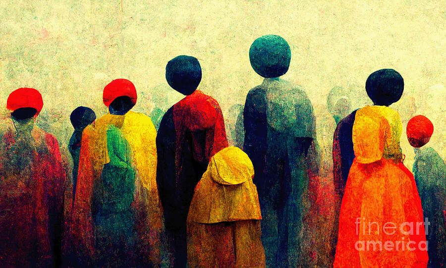 Colorful People Digital Art