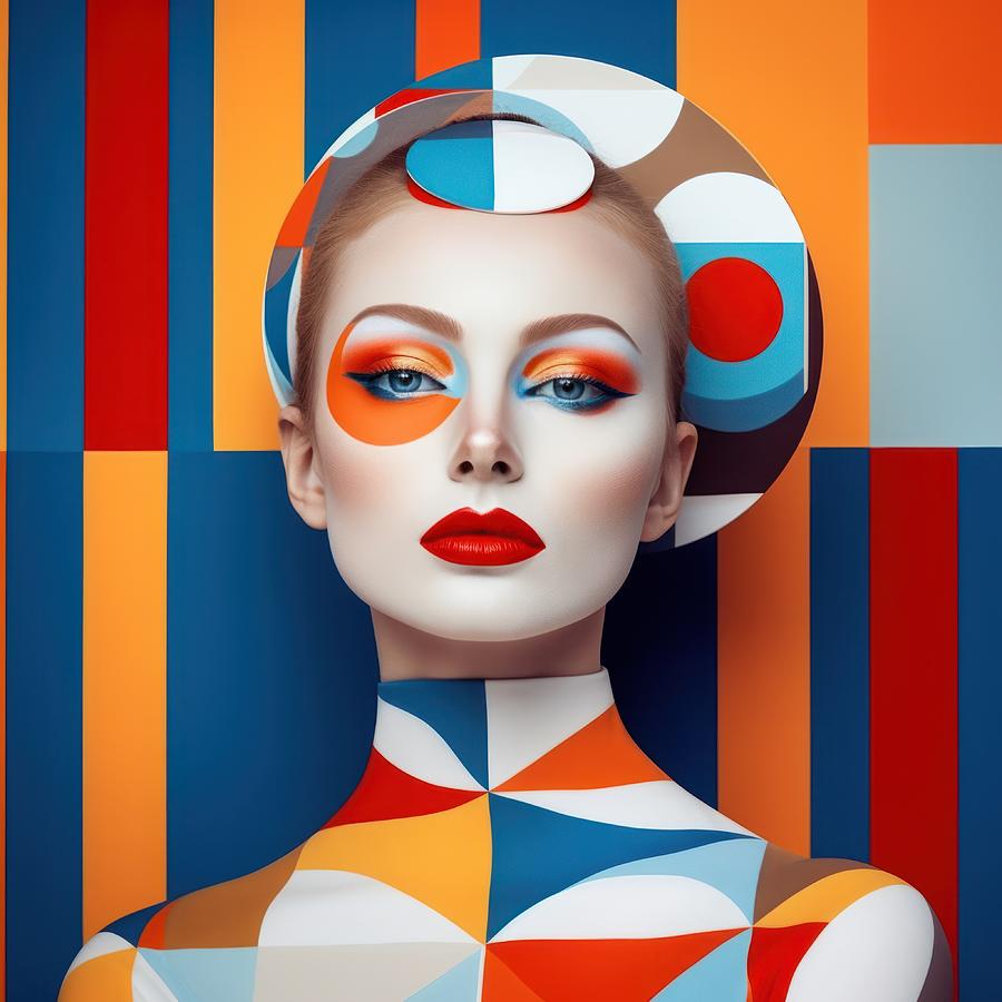 Colorful Surreal Portrait #4 Digital Art by Scott Meyer