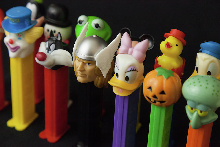 Candy Photograph - Colorful Vintage Pez Dispensers #4 by Erin Cadigan