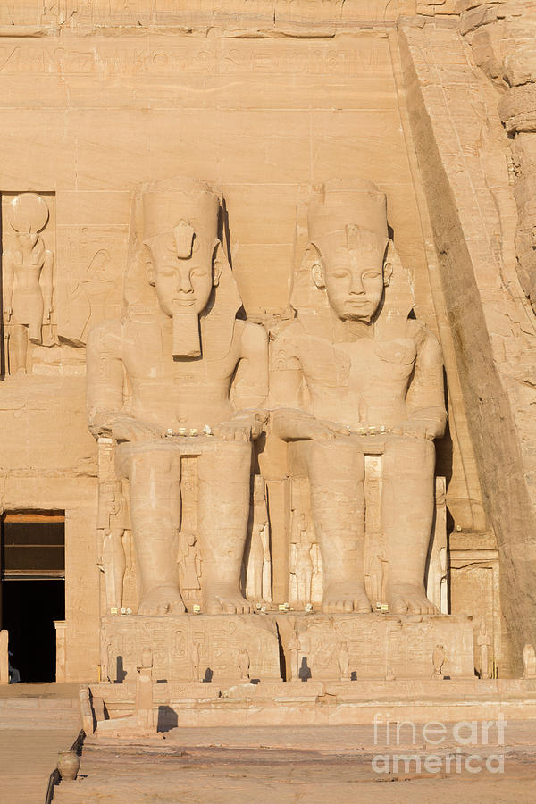 Colossal Statues At The Great Temple Of Ramesses Ii Abu Simbel Photograph By Roberto Morgenthaler 