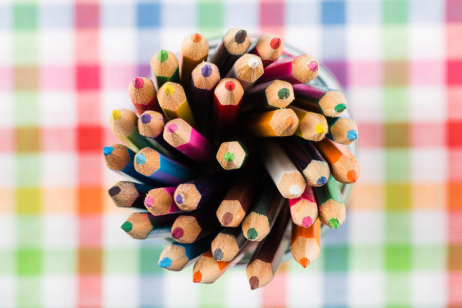 Colour pencils #4 Photograph by R.Tsubin