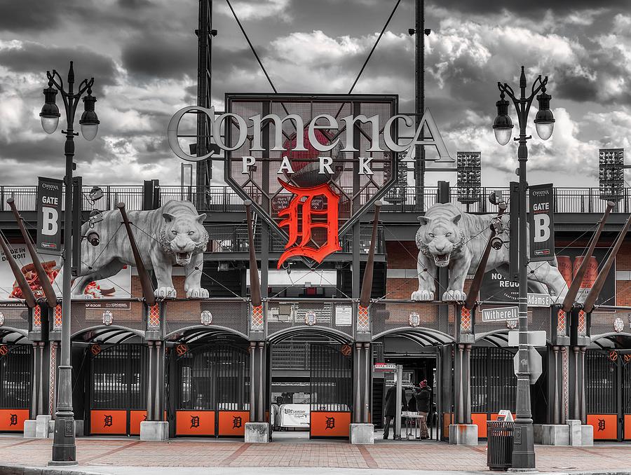 Comerica Park Photograph - Comerica Park - Home of the Detroit Tigers by Mountain Dreams