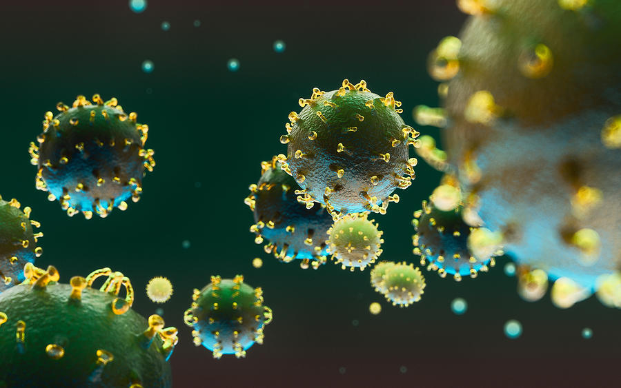 Coronavirus. COVID-19. 3D Render #4 Photograph by Xuanyu Han