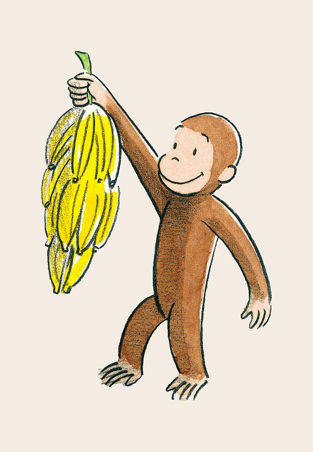Curious George #4 Drawing by The Gallery - Pixels Merch