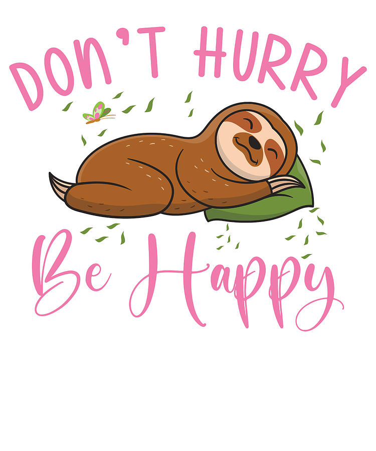 Cute Sloth Lazy Office Worker Working Sloth Statement Chill Digital Art ...