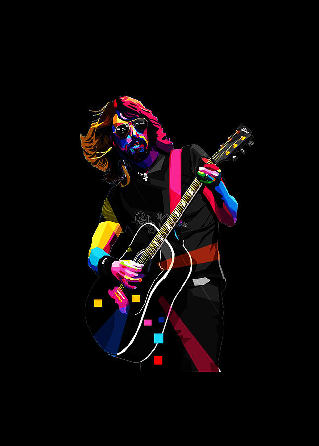 Dave Grohl Digital Art by Scott Robbins - Pixels