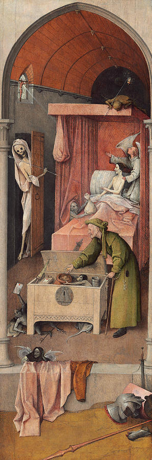 Hieronymus Bosch Painting - Death and the Miser  #4 by Hieronymus Bosch
