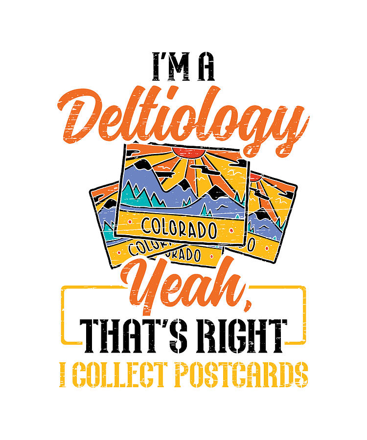 Deltiology Card Colleting Deltiologist Postcard Digital Art by Florian ...