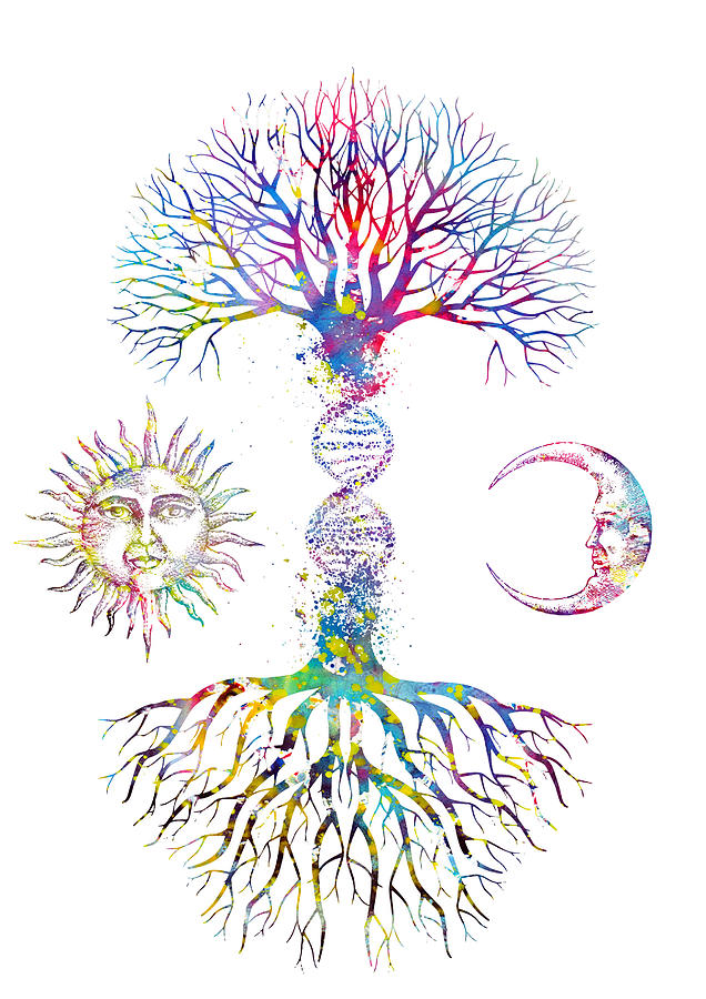 Dna Tree Digital Art - DNA Tree #4 by Erzebet S