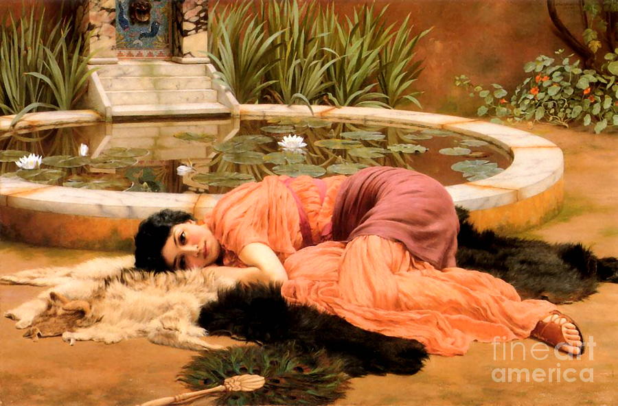Dolce Far Niente #4 Painting by John William Godward