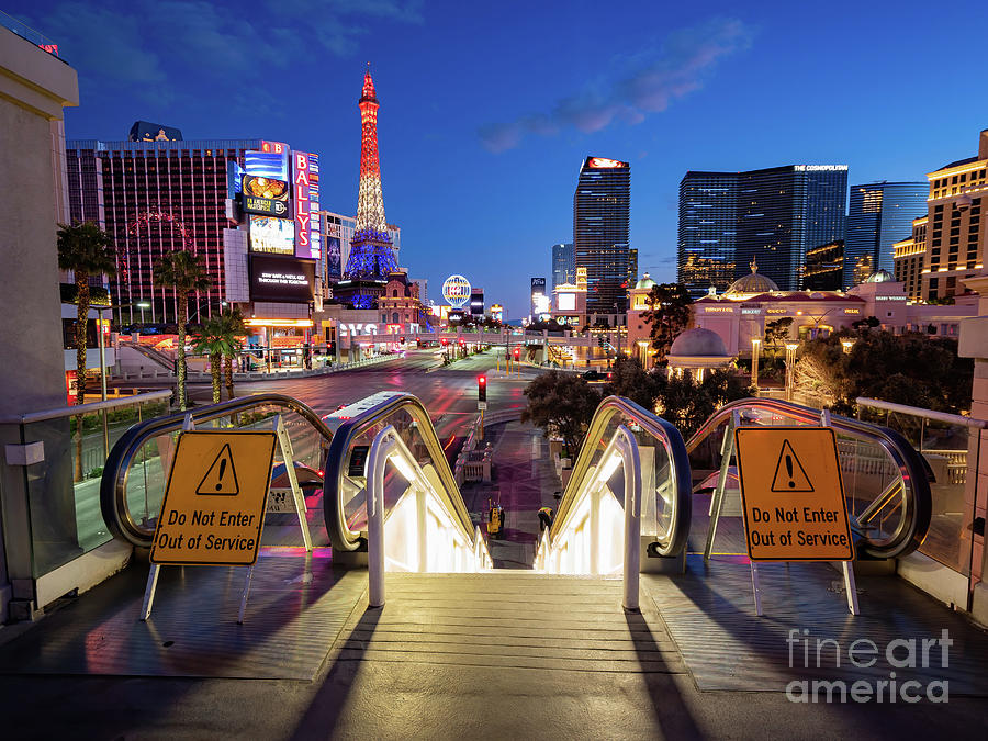Las Vegas Photograph - Dusk special lockdown cityscape of the famous Strip #4 by Chon Kit Leong