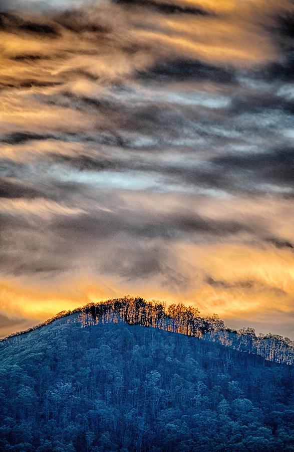 Early morning sunrise over blue ridge mountains #4 Photograph by Alex Grichenko