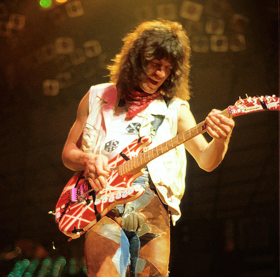 Van Halen Photograph - Edward Van Halen #4 by Rich Fuscia