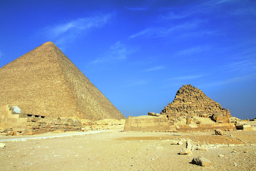 egypt pyramids in Giza Cairo #4 Photograph by Mikhail Kokhanchikov